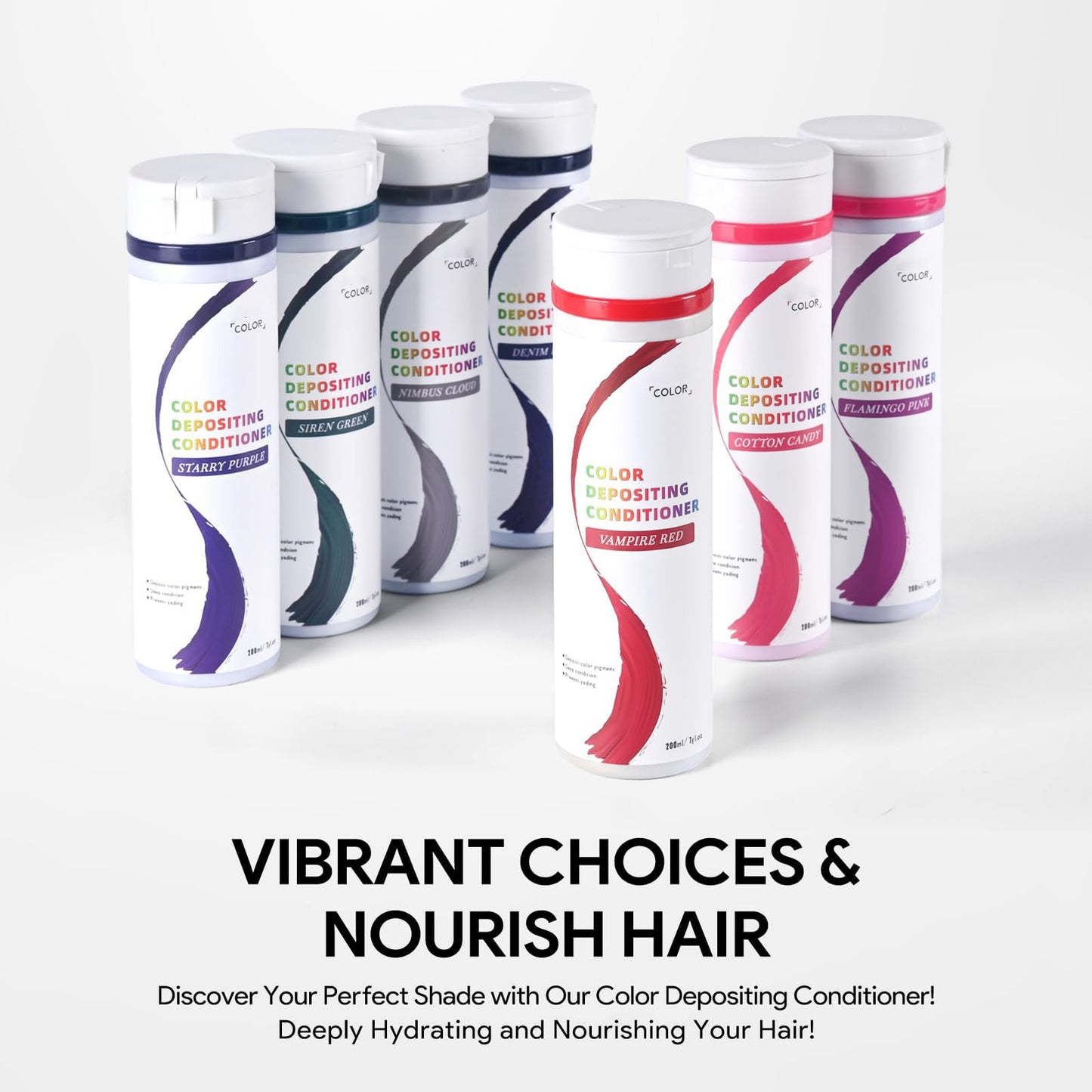 Ammonia free semi permanent color toner bottle for hydrating home hair care