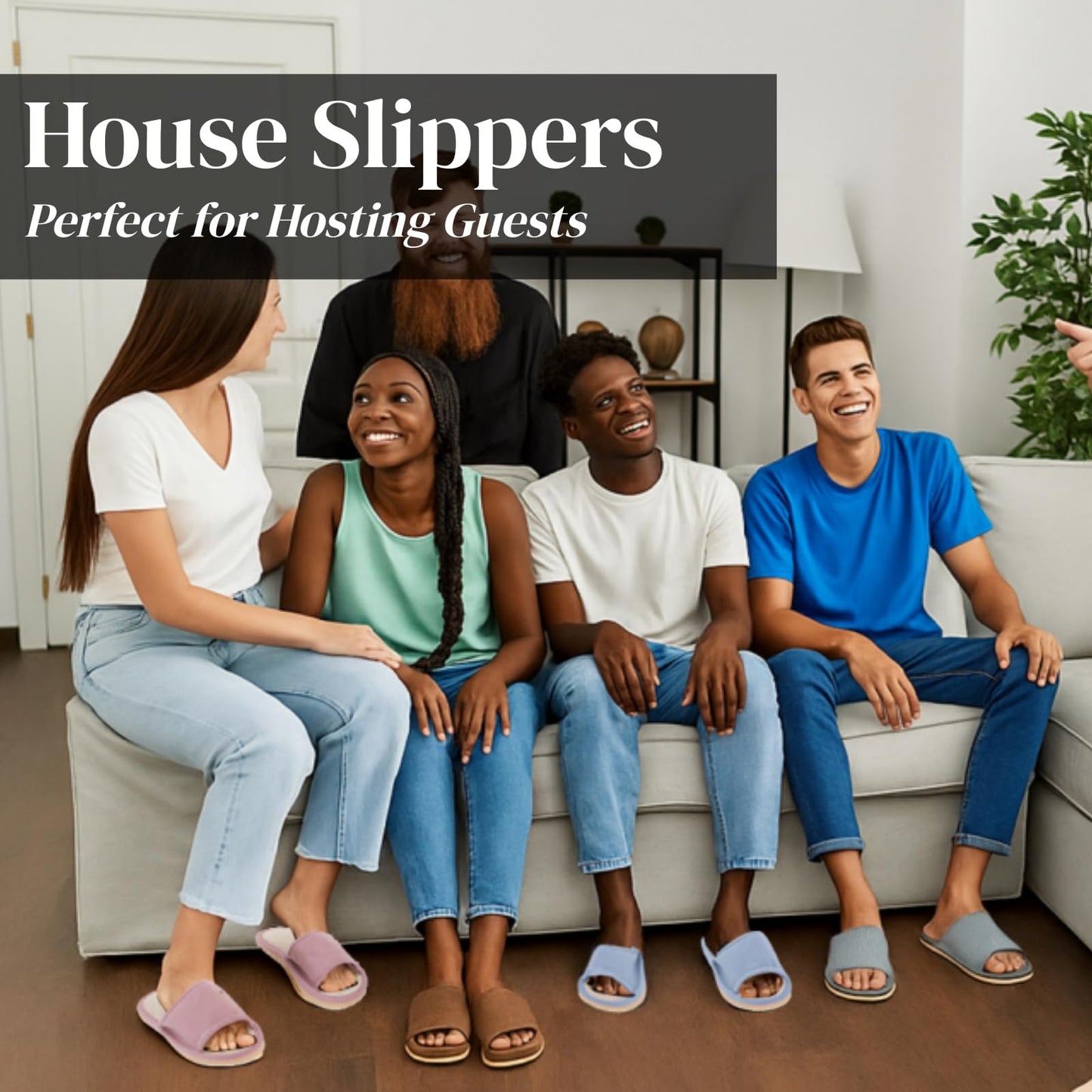 Open toe breathable design of Eorbow guest footwear