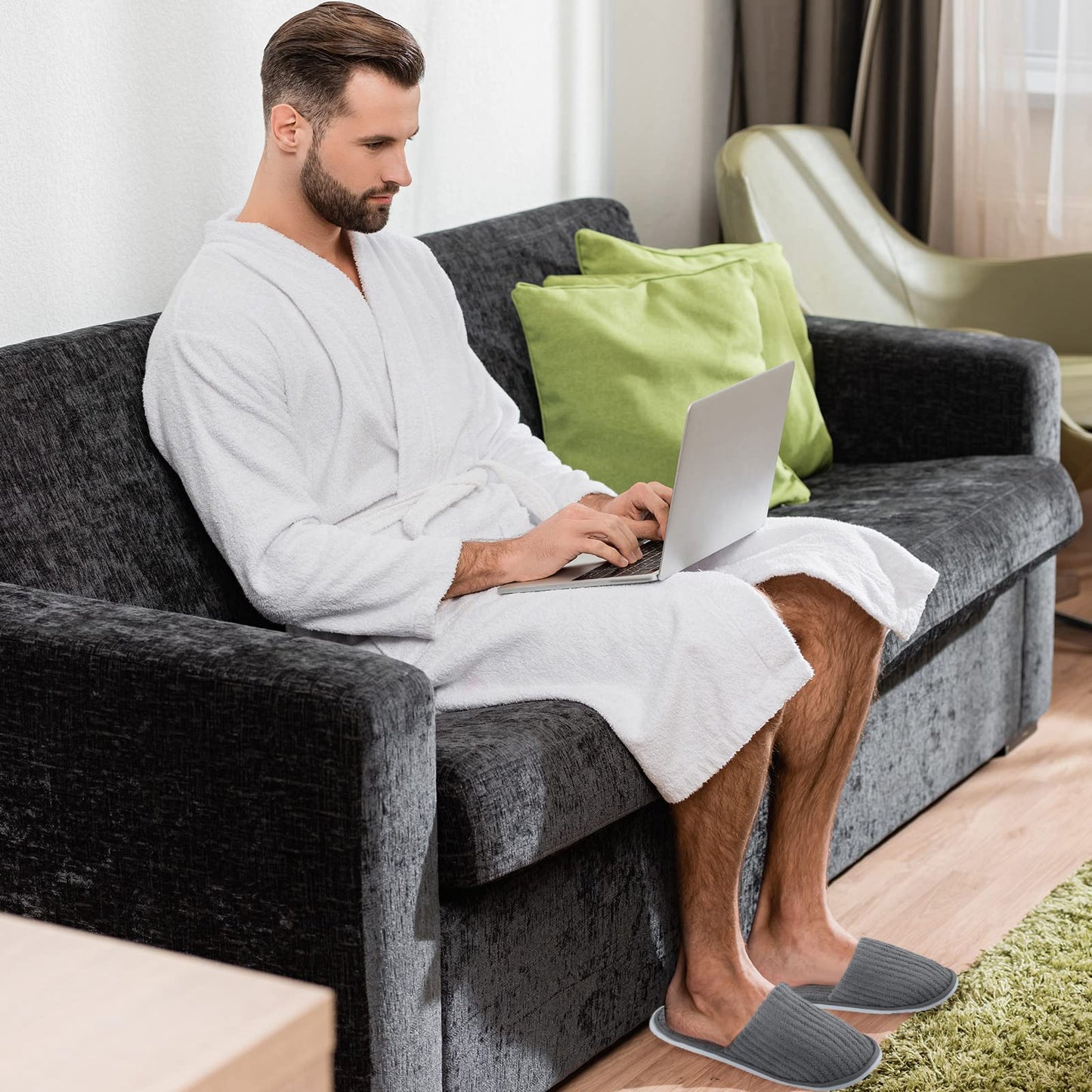 Elcoho brand spa slippers package set