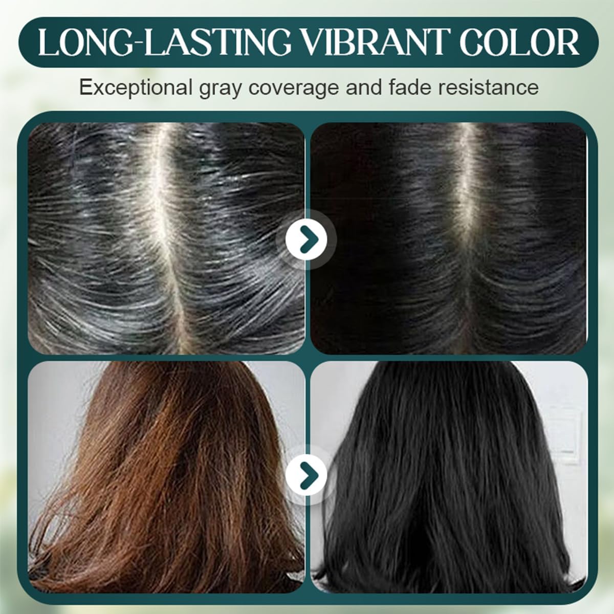 Generic hair dye set components for gray coverage