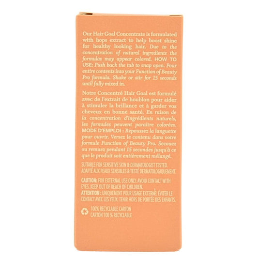 Function of Beauty Pro hair concentrate vial for shine and smoothness