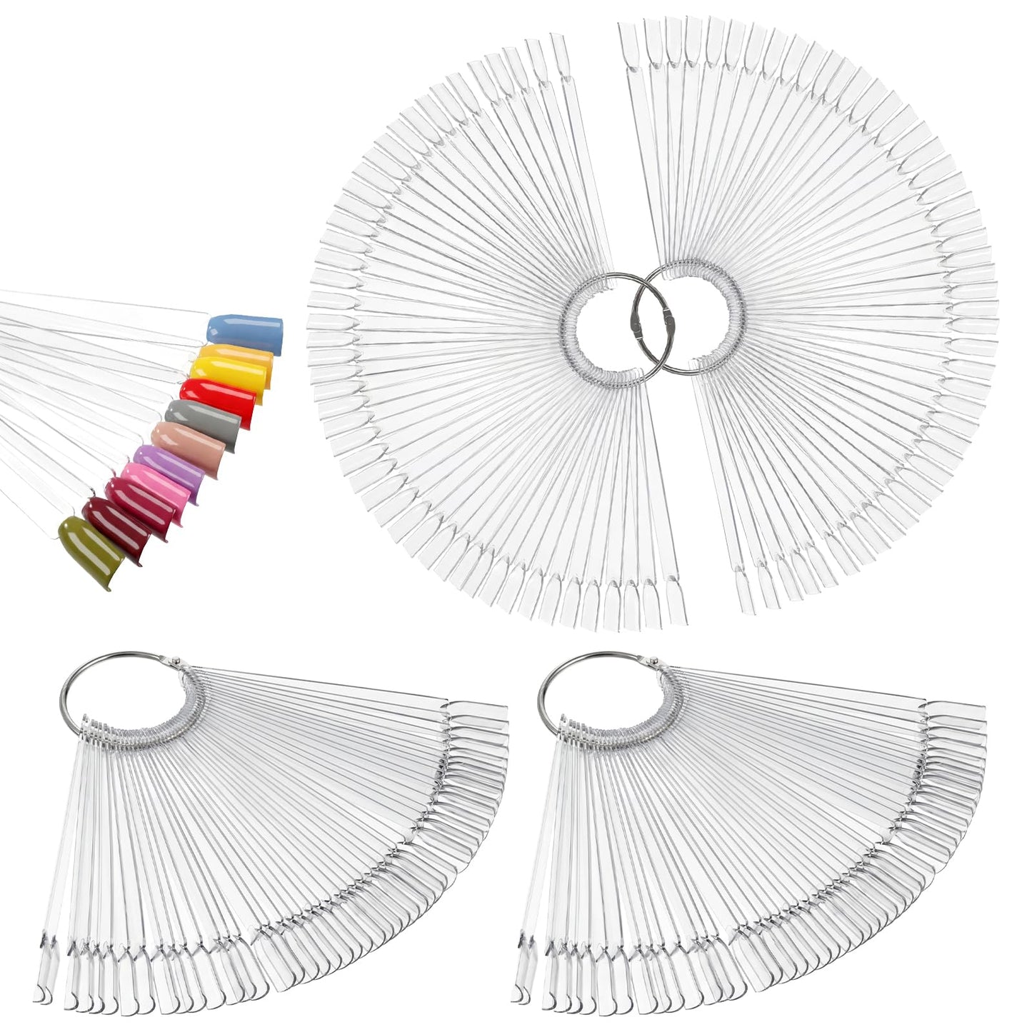 Acrylic nail swatch sticks for home salon use