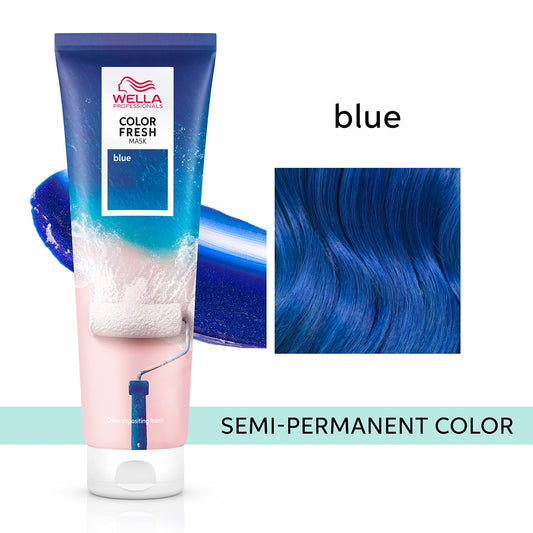 Wella temporary color-depositing mask tube showing the zero-damage formulation text.