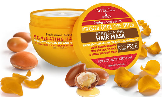 Arvazallia deep conditioner salon treatment packaging details with argan oil