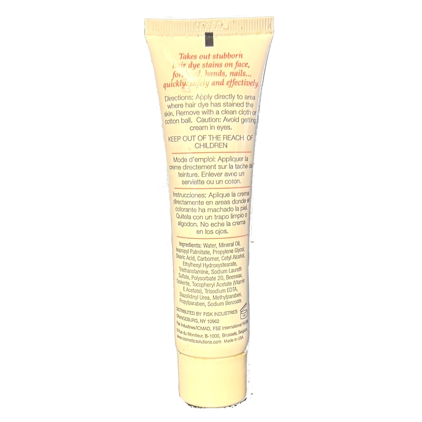 Irene Gari skin-safe hair color remover packaging details