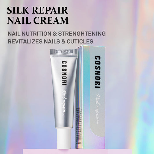 Cosnori nail repair cream tube texture demonstration