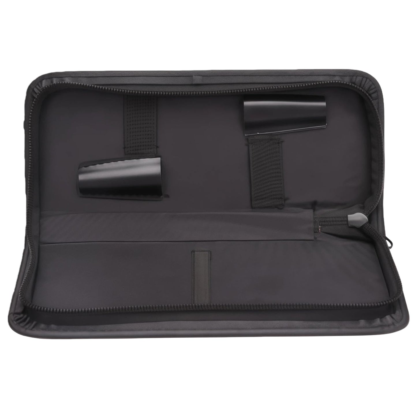 Elandy cosmetic and hair tool organizer packed inside a travel luggage setup.