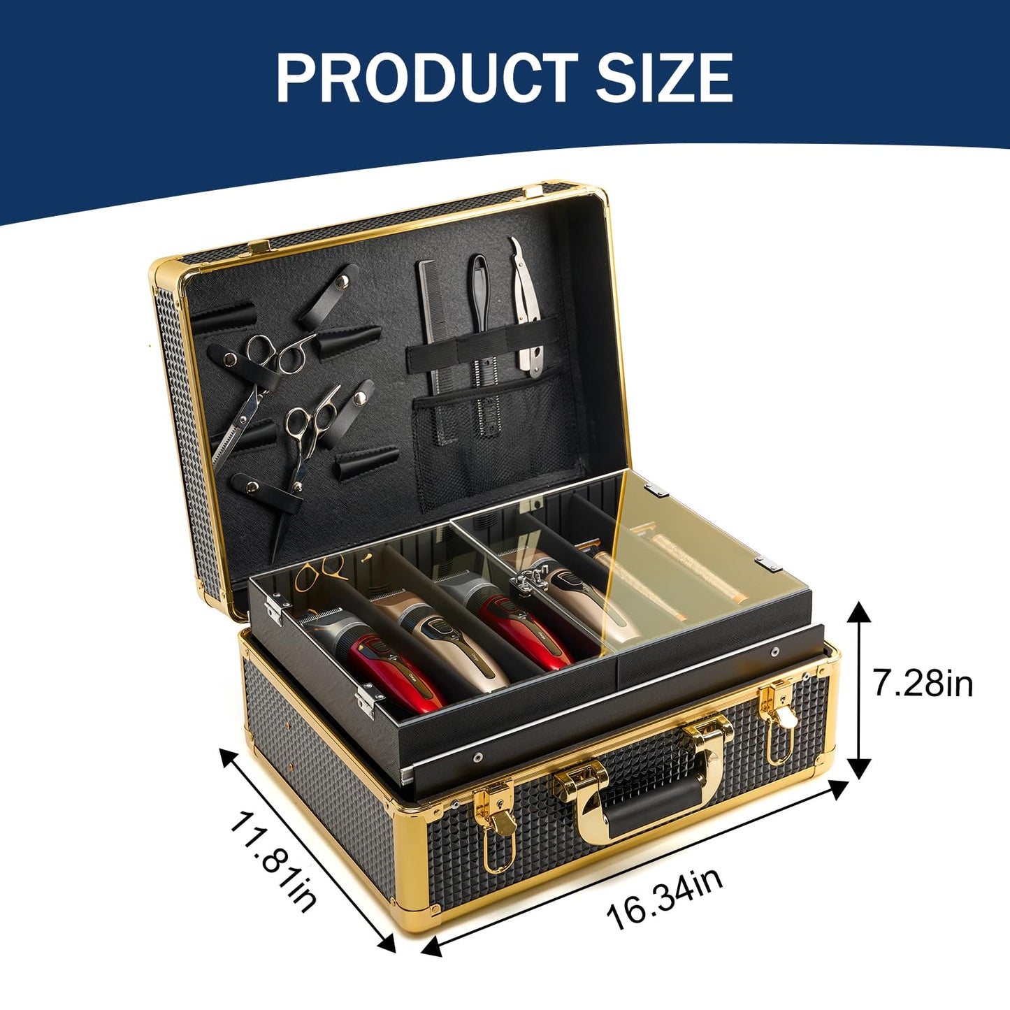 MoyRetty authentic imported salon stylist tool case from a close-up angle highlighting premium textures.