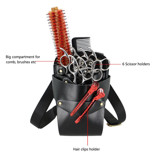 Aolaso barber holster pouch with adjustable waist belt for professional hair stylists
