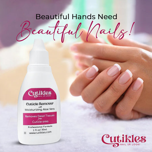 Cutikles cuticle softener gel application on fingernails