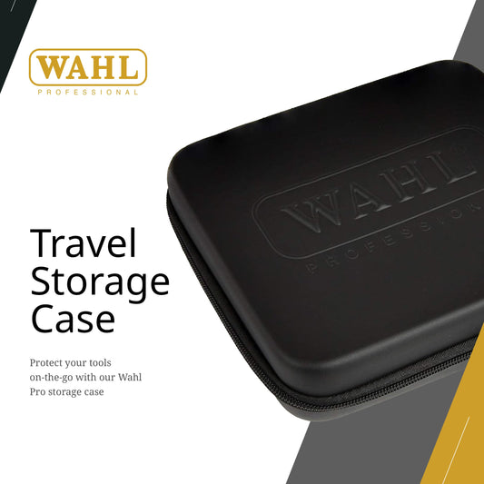 Wahl 90728 grooming organizer open layout showcasing internal mesh accessory pocket