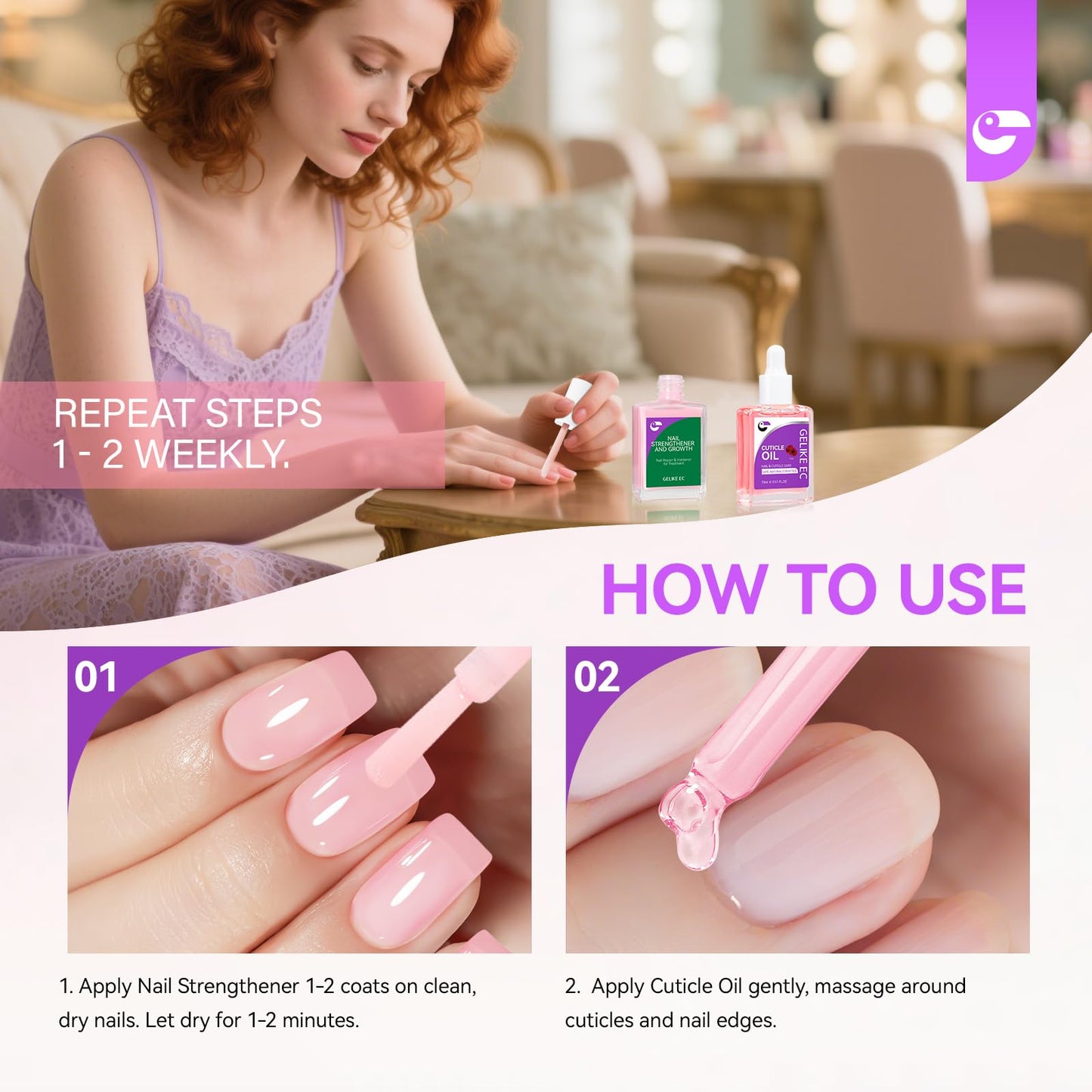 Gelike EC nail growth treatment results