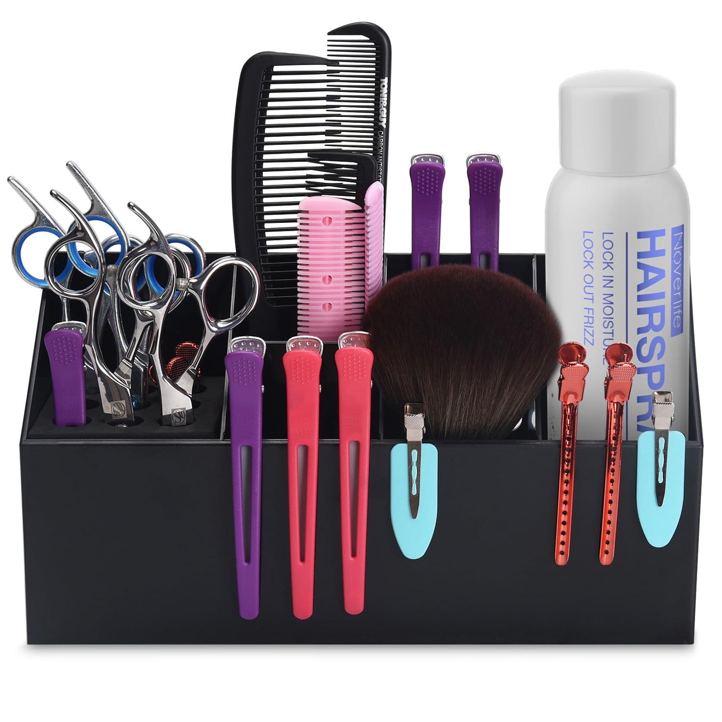 Noverlife imported cosmetic and hair tool workstation storage display