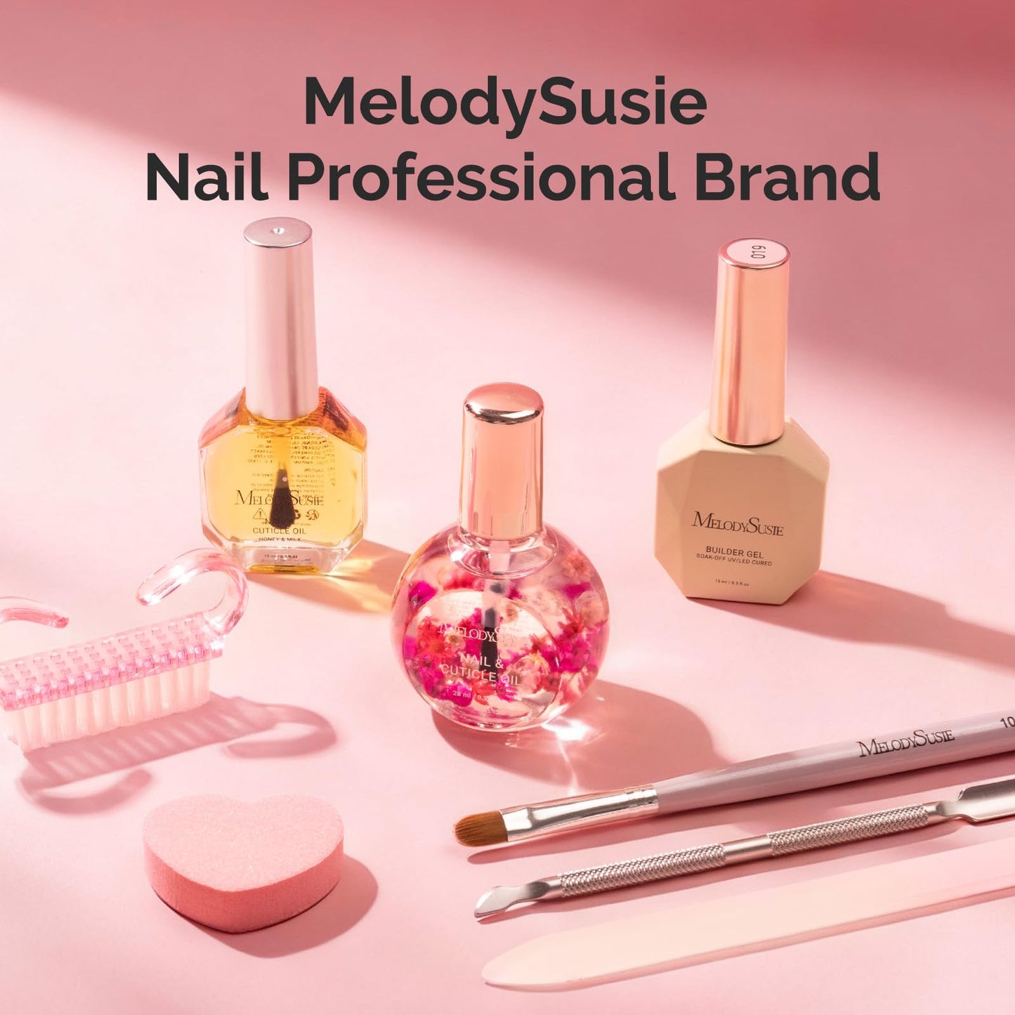 Hydrating rose cuticle oil for stronger healthier nails.