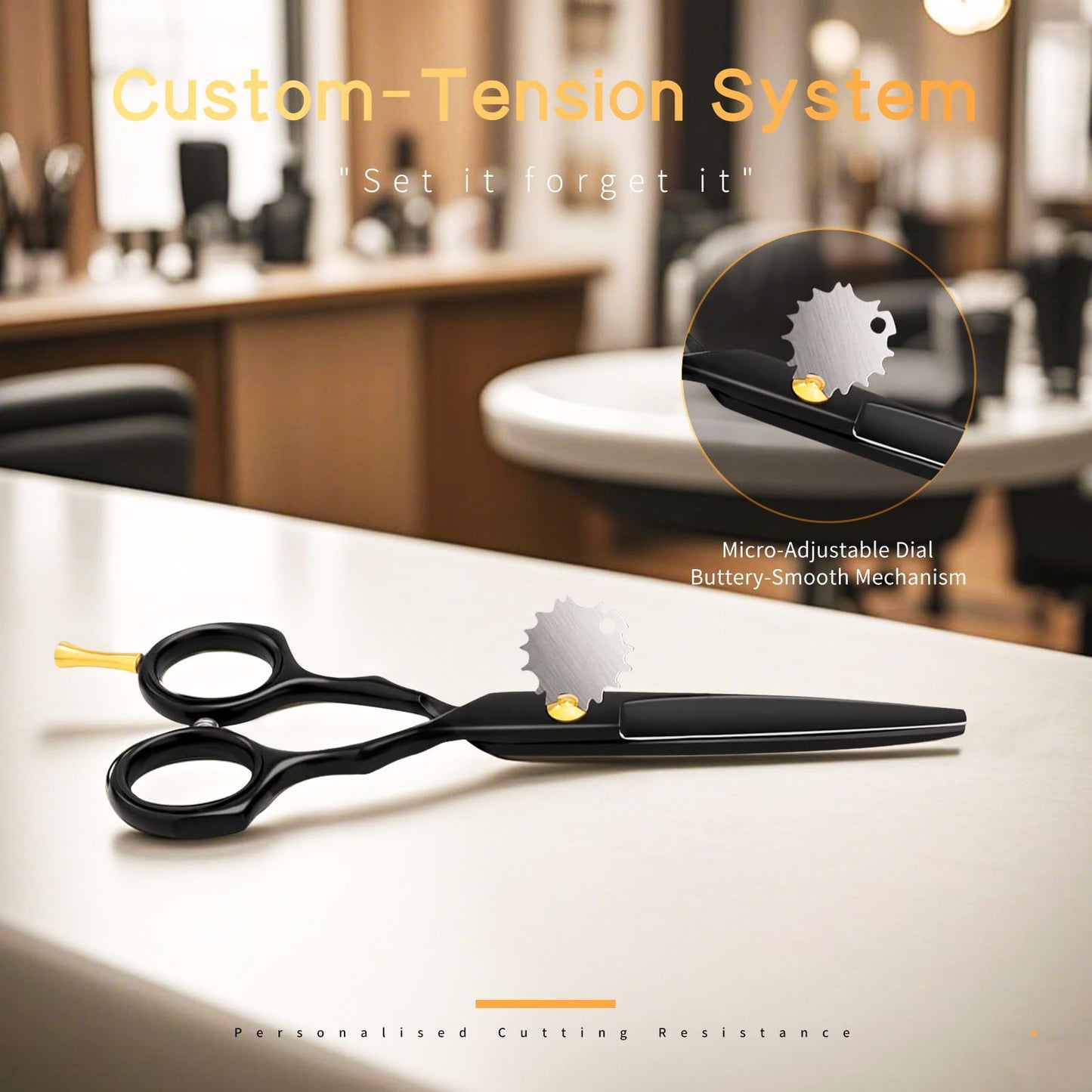 Black matte Purple Dragon 5.5 inch hair shears displaying the premium titanium coating and sleek design
