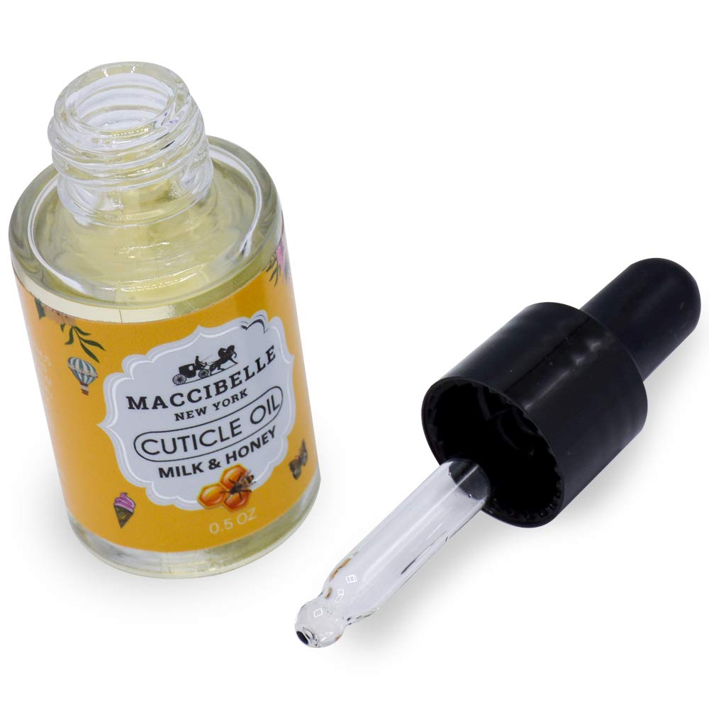 Professional nail care set featuring Maccibelle cuticle oil