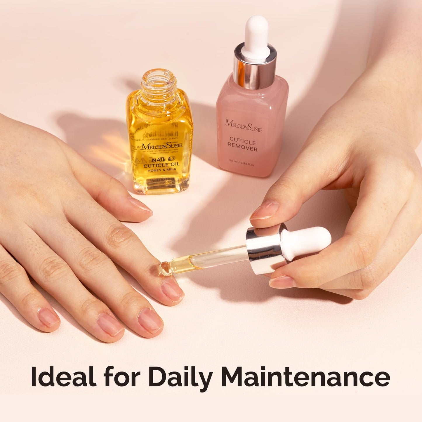 Healthy hydrated cuticles after using MelodySusie care kit