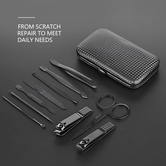 Yelona manicure and pedicure kit tools layout
