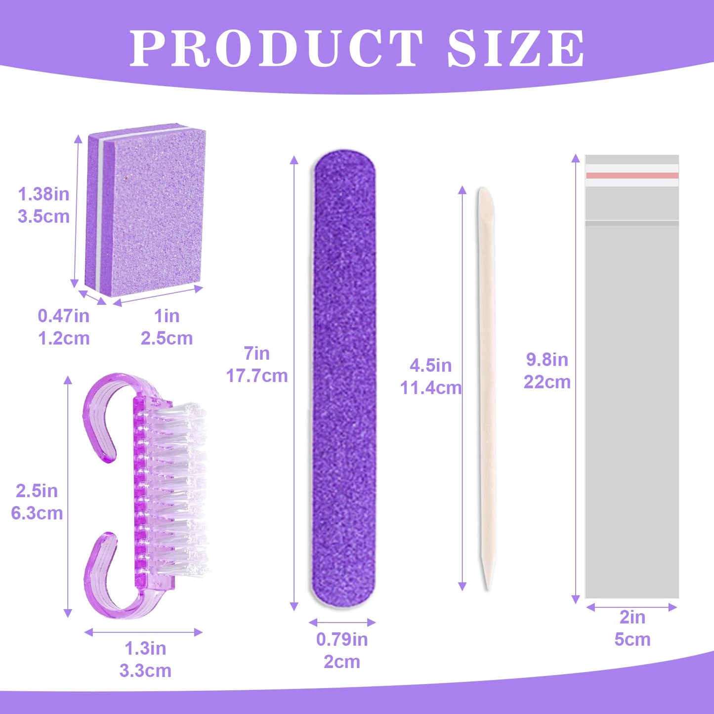 Travel-friendly disposable manicure kit organized for use