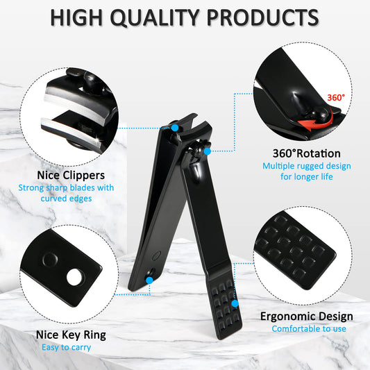 Close up of Minkinh stainless steel nail clippers and grooming tools