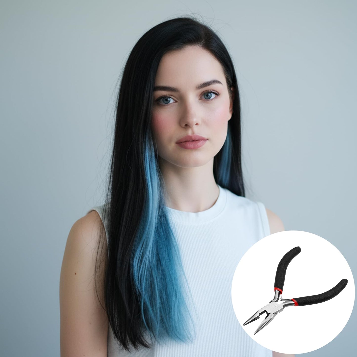 Hair extension application kit for salon and home use