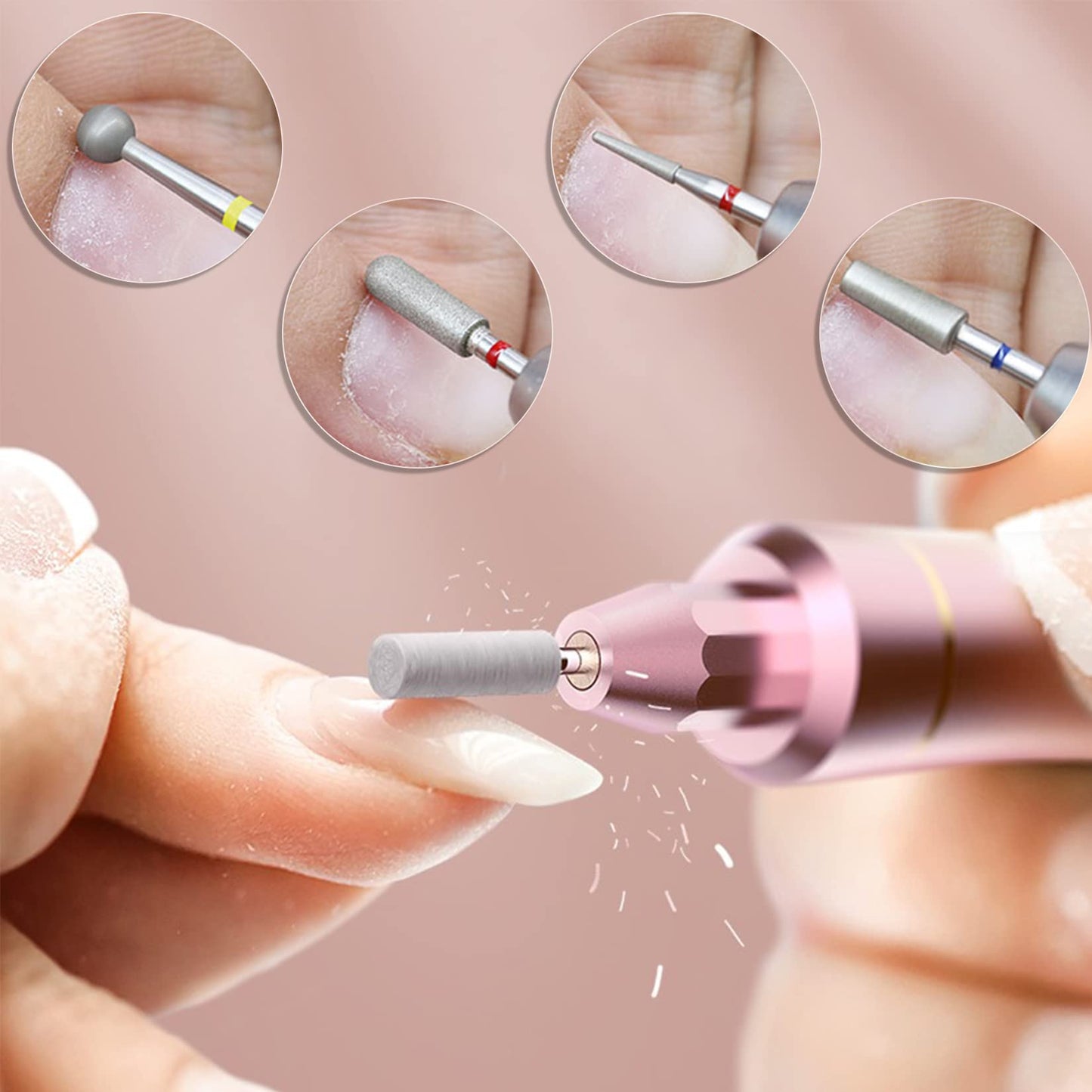 Merysan nail drill bit kit for electric files