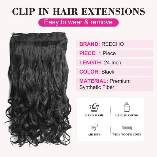 Five clip attachment system on the REECHO synthetic hairpiece for secure fit