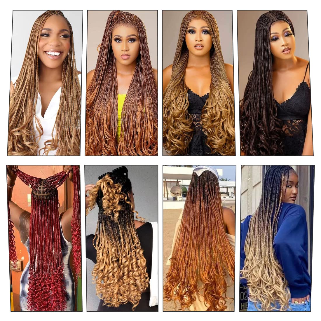 WIPPORYA professional French curl extensions styled view