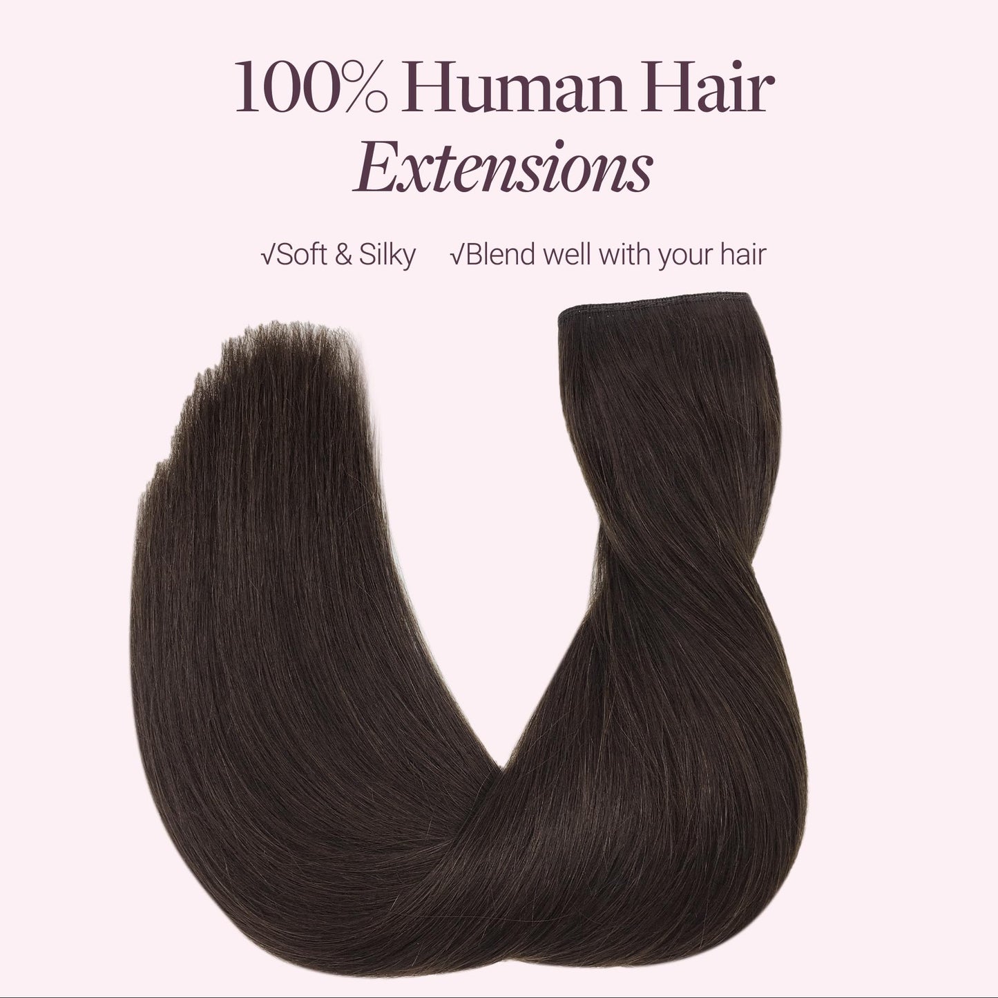 GOO GOO number 2 dark brown halo extension overhead angle