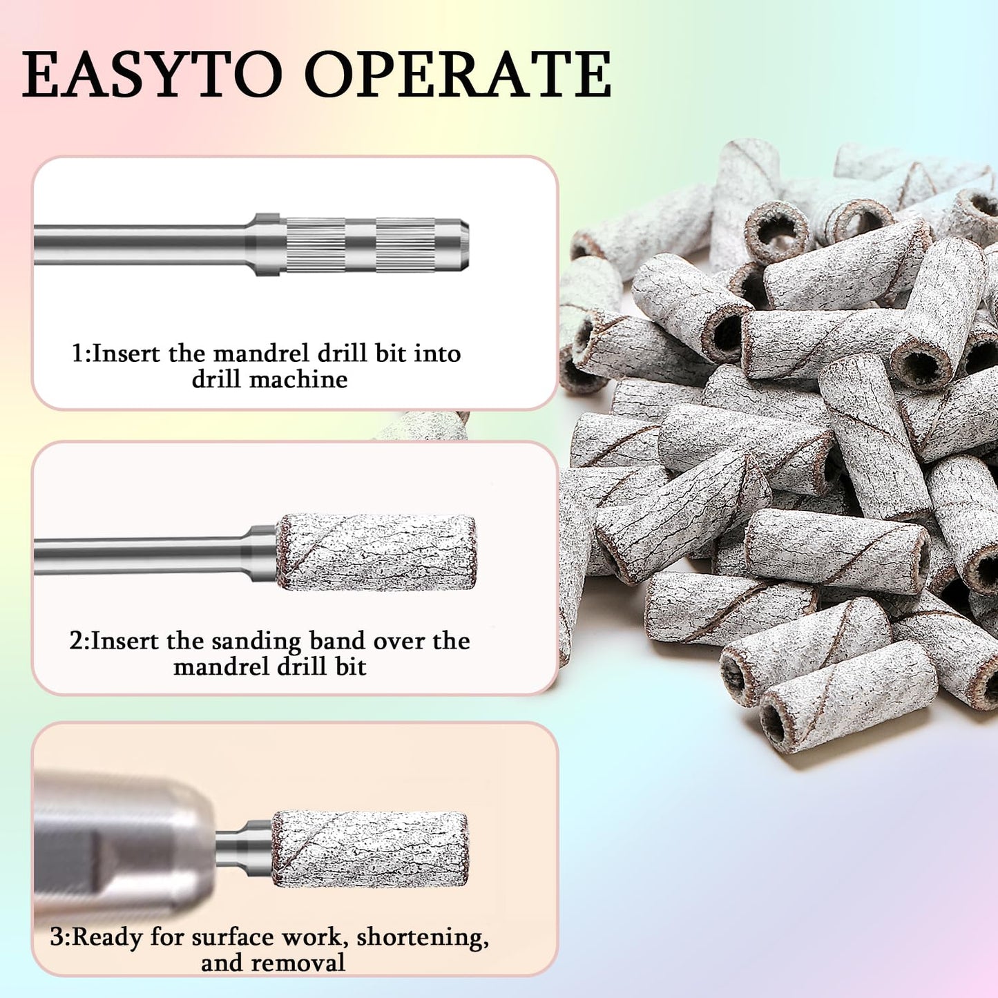 Eruika nail care accessory kit for gel removal and manicure