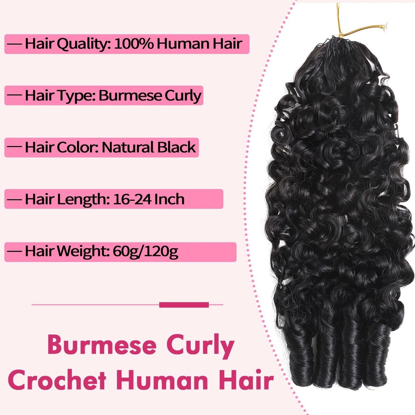 Back view showing full volume and bounce of the 20 inch hair extensions