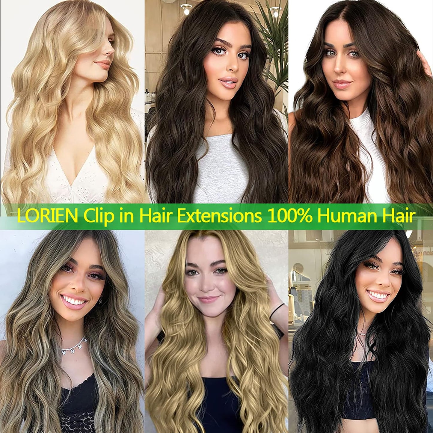 Authentic USA imported hair extensions box back details