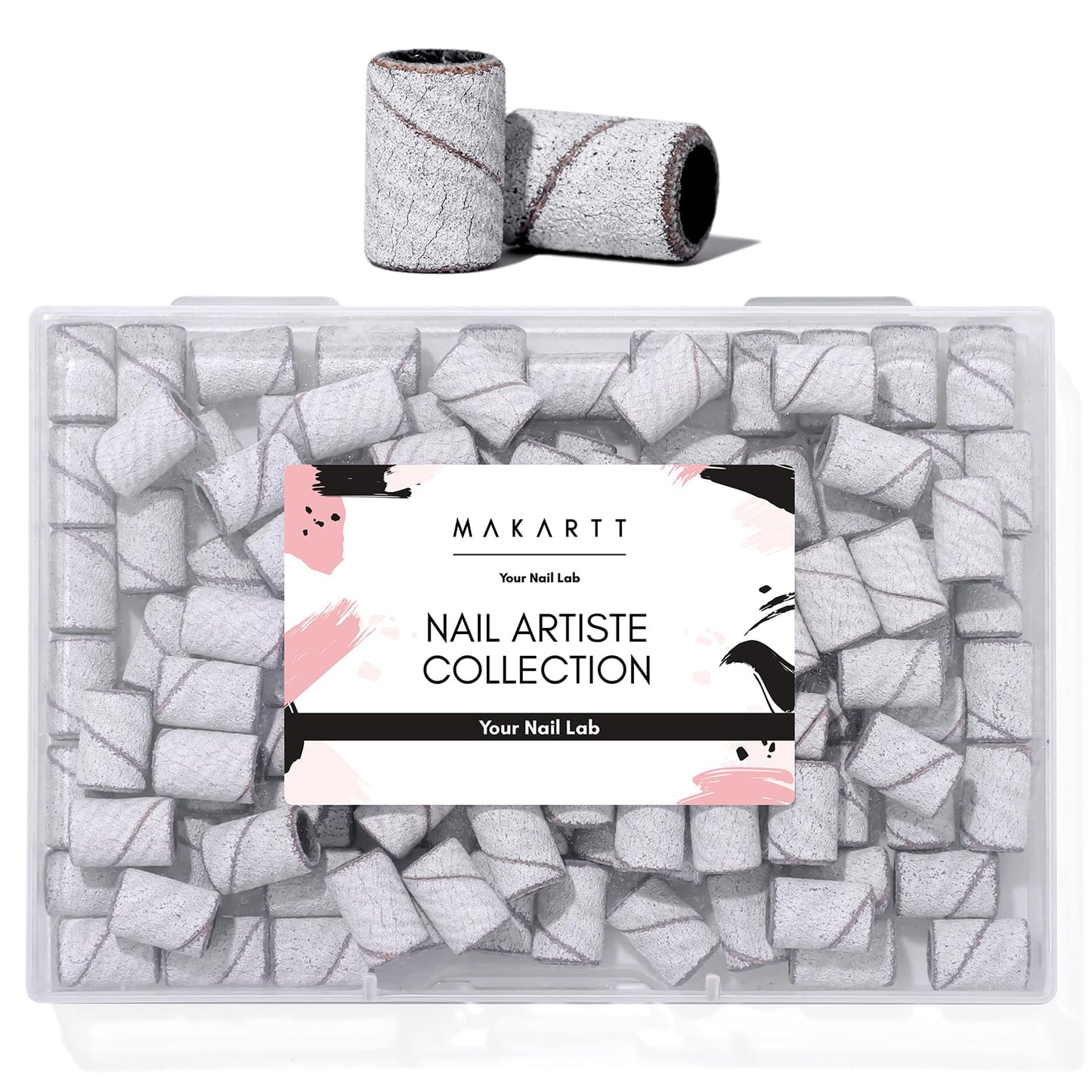 Side view comparison illustrating the upgraded extra thick construction of Makartt professional nail salon supplies.