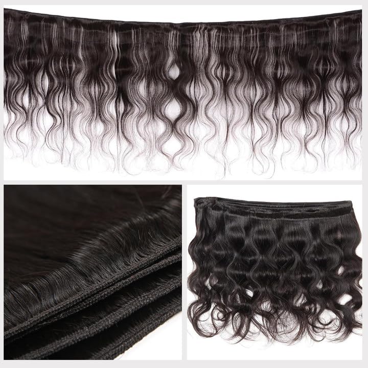 Product packaging layout for BELE quick weave human hair extensions for women