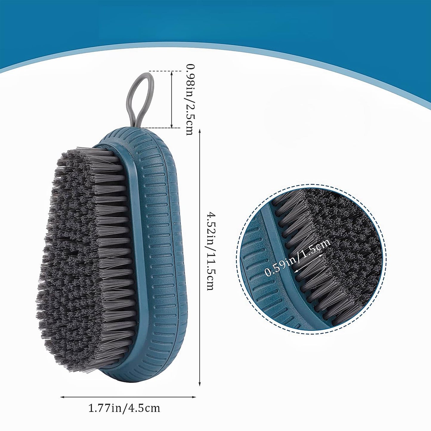 Sxmqhy fingernail scrubber packaged view demonstrating the complete heavy duty single pack personal care accessory.