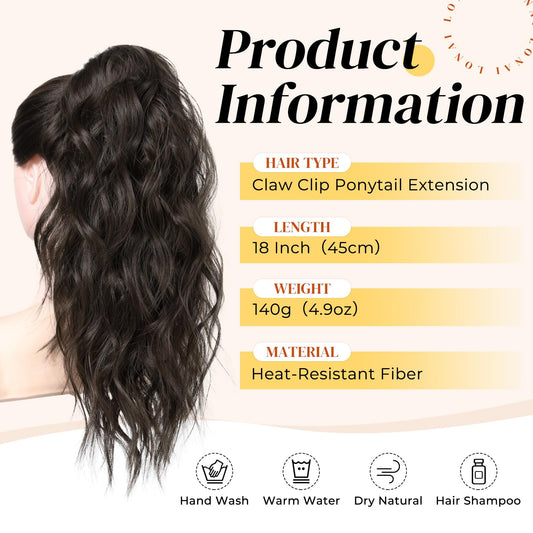 Close up of the secure anti scratch claw clip mechanism on the LONAI hair extension