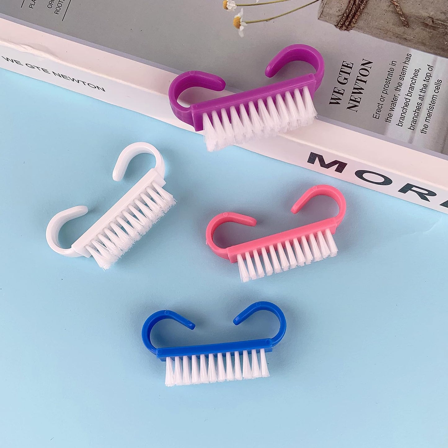 High quality nail brush set for fingernail and toenail cleaning