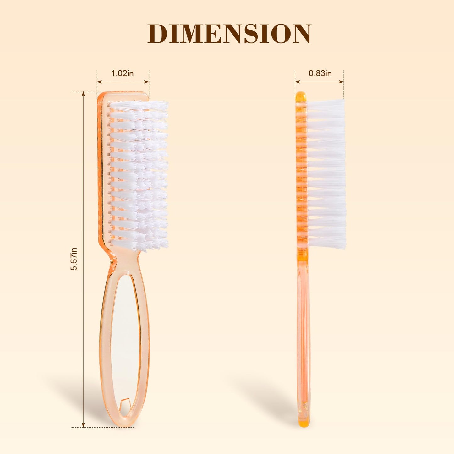 Larbois 4 pack brushes displayed for home organization