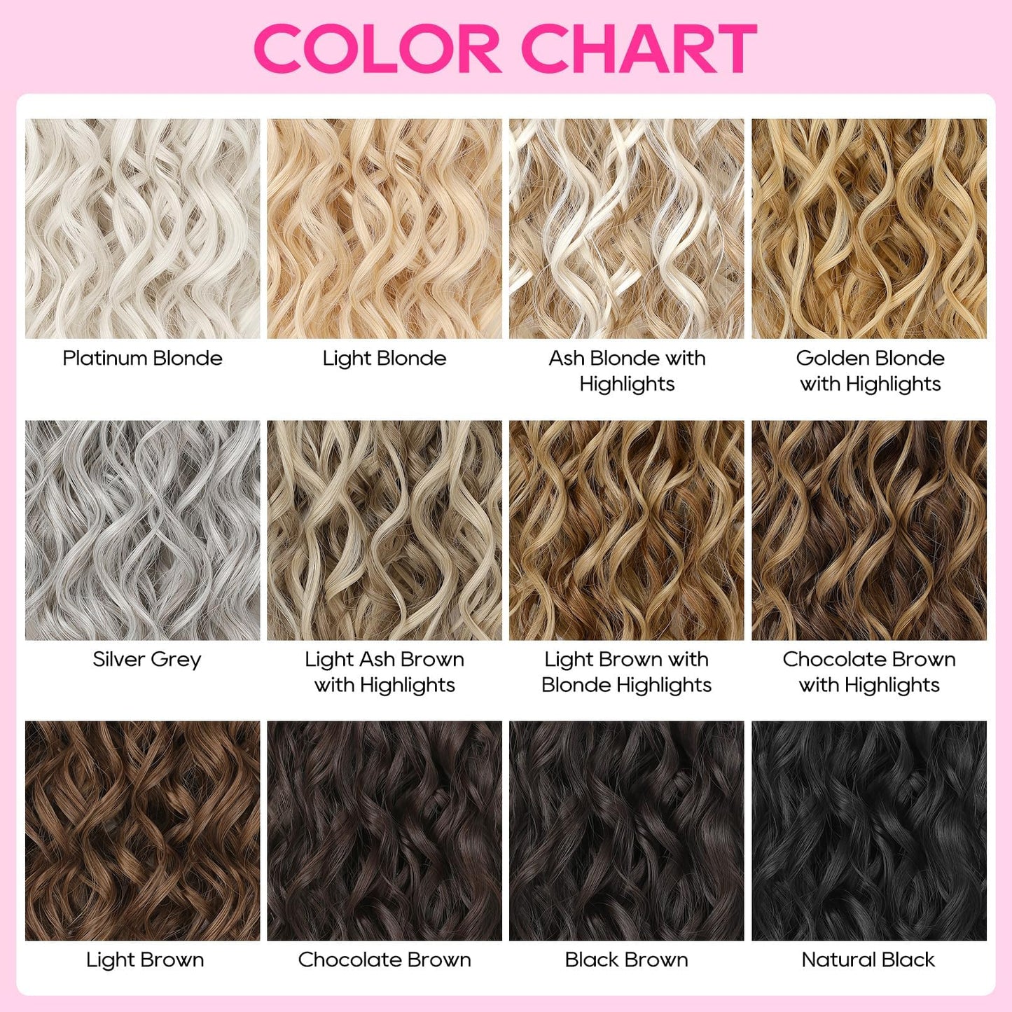 Packaging of REECHO curly hair extensions showcasing authentic product details