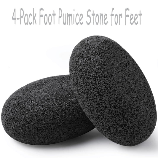 Close up view of porous black lava rock texture for pedicure