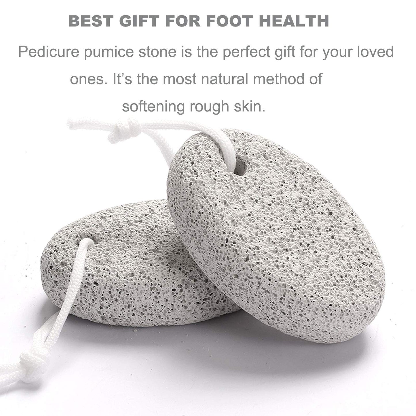 Natural pumice stone for exfoliating dry elbow skin