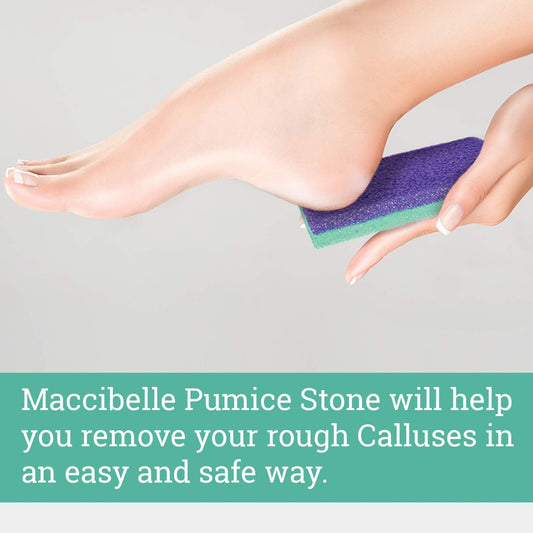 Close up of Maccibelle professional foot callus remover texture