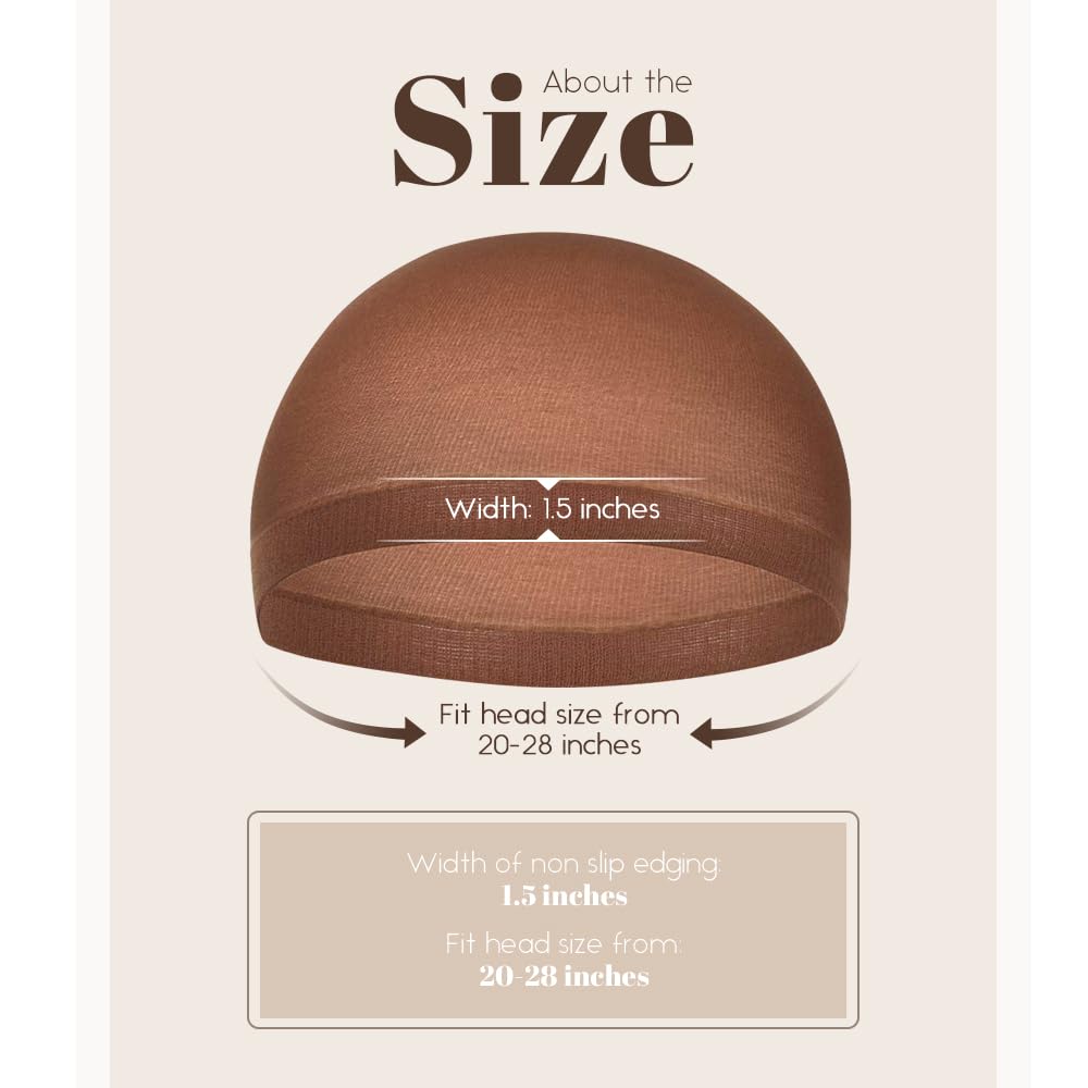 Mykurs wig cap applied as a natural base for wigs