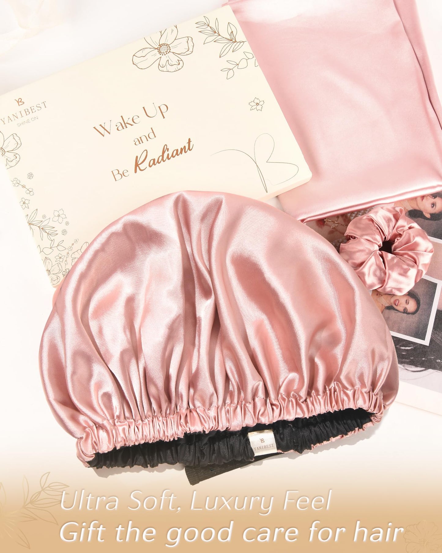 Yanibest hair bonnet packaging and product display