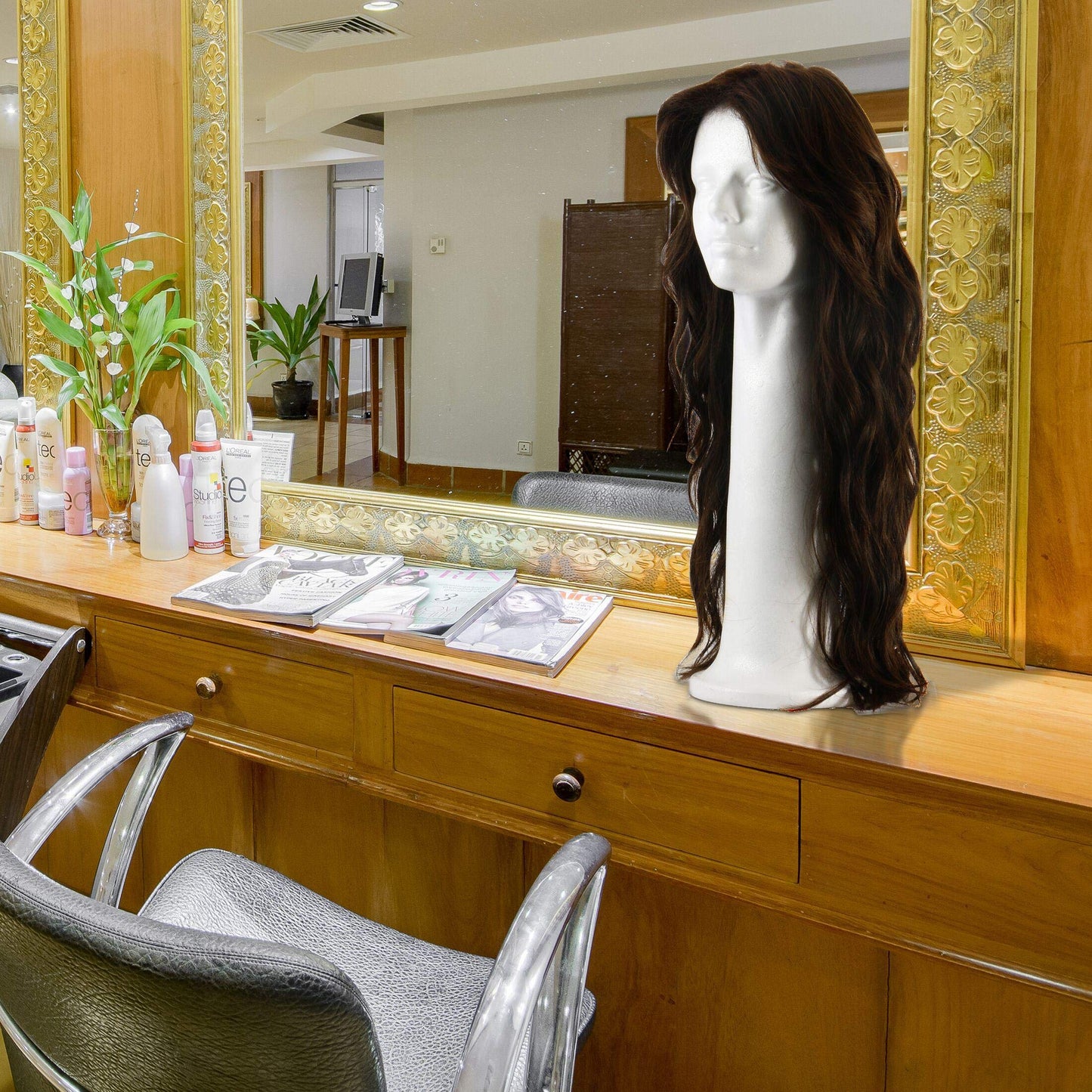 Adolfo Designs durable white styrofoam mannequin head for home salon wig care