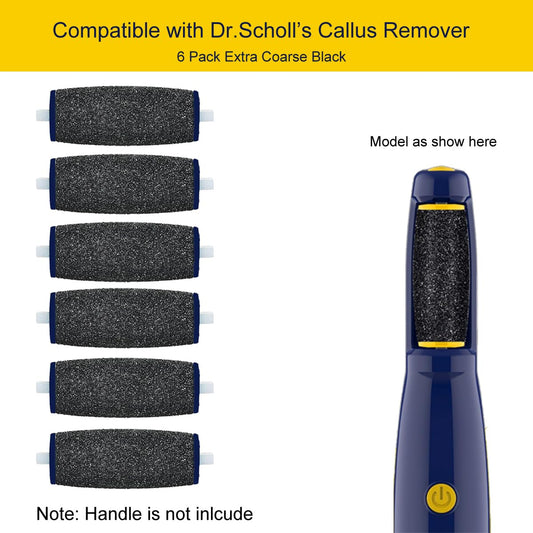 Six pack of Gominyuf extra coarse replacement heads for callus removal