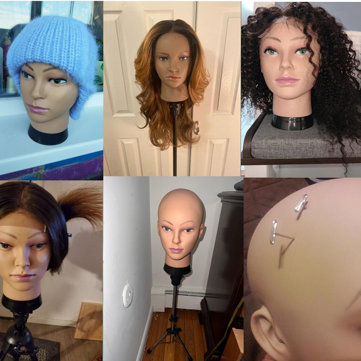 Authentic USA imported wig making head with accessories