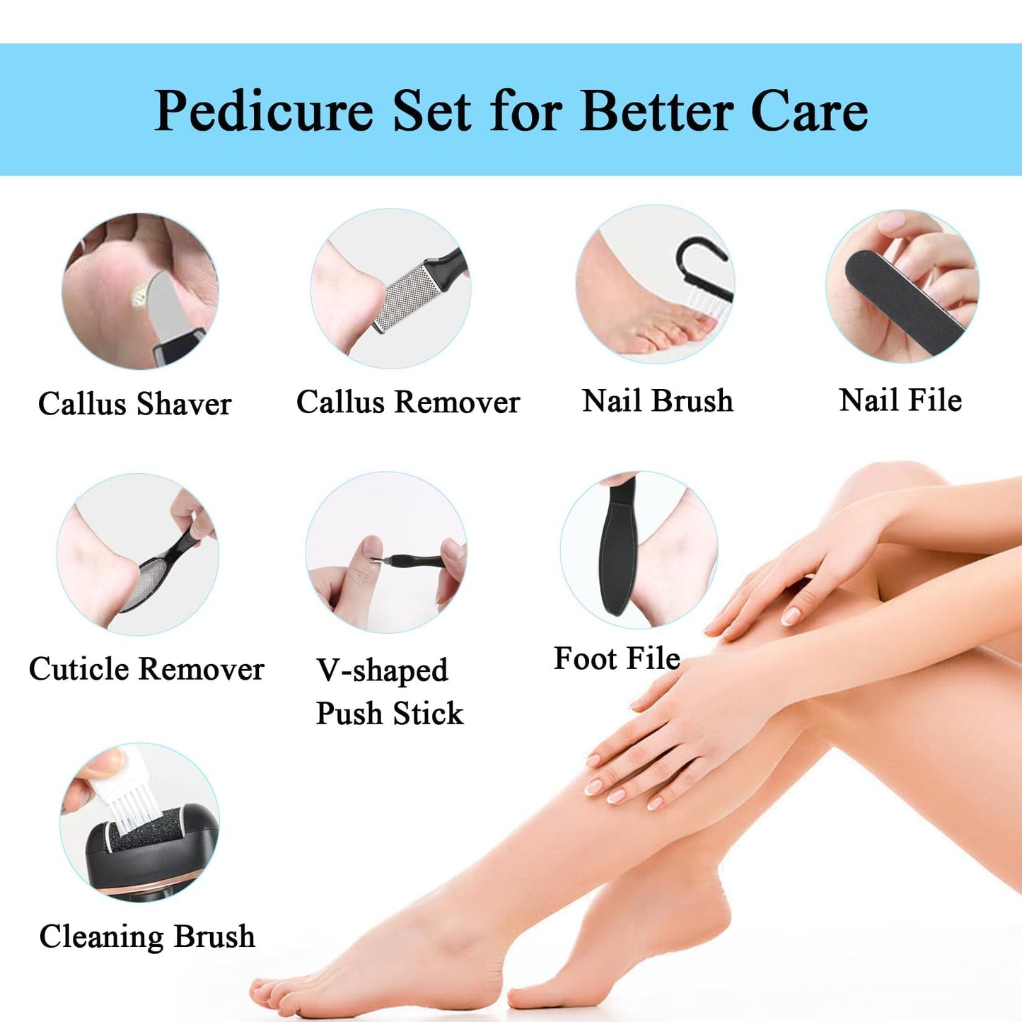 Complete Civypro 13 piece foot care kit packaging