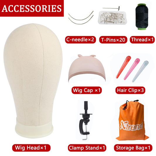 Xtrend 22 inch poly canvas head side angle showing durable material profile