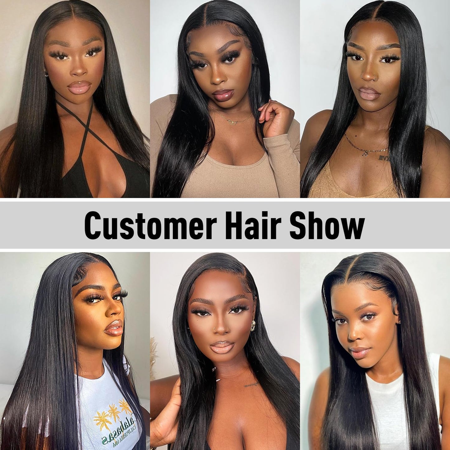 Sdeycui premium imported human hair wig packaging details and authentic straight hair strands